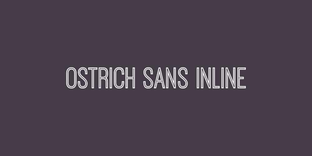 200+ Great Free Fonts for Designers 668 Ostrich Sans Inline