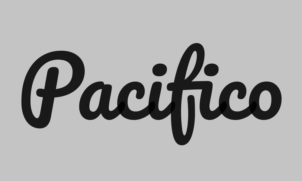 Amazing Free Signature Fonts 104 Pacifico