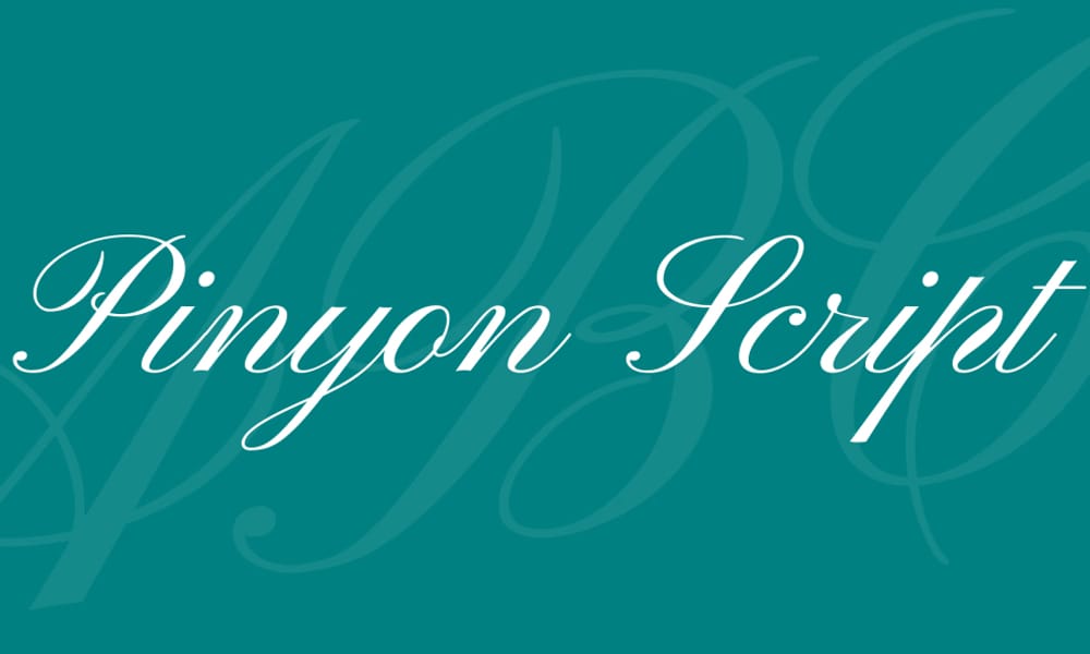 Amazing Free Signature Fonts 103 Pinyon Script