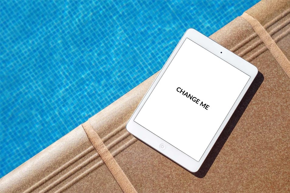 Poolside iPad Mockup 2 Poolside iPad mockup
