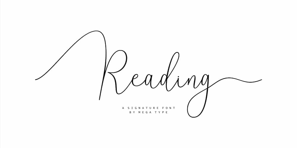 Amazing Free Signature Fonts 68 Reading Script Font
