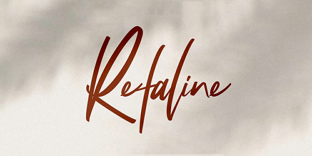 Amazing Free Signature Fonts 45 Refaline Script