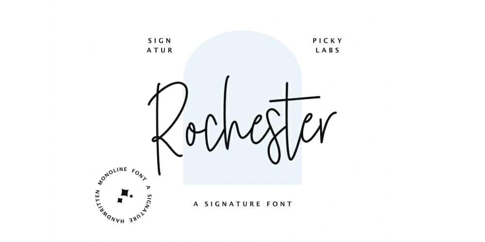 Amazing Free Signature Fonts 37 Rochester Signature Font