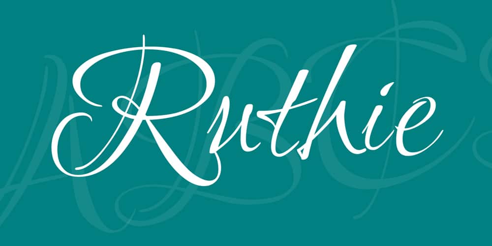 Free Calligraphy Fonts 120 Ruthie Font