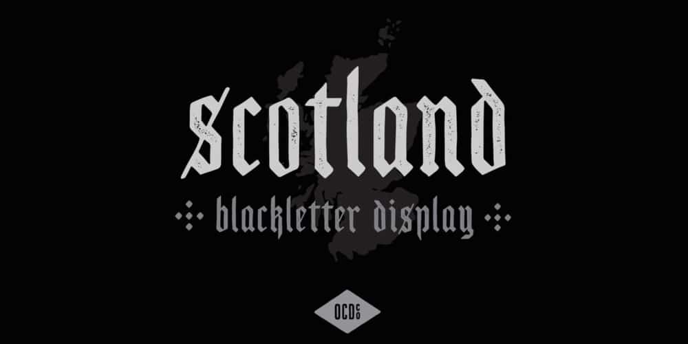 Free Calligraphy Fonts 118 Scotland Blackletter Display Font