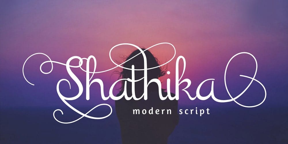 Amazing Free Signature Fonts 59 Shathika Script