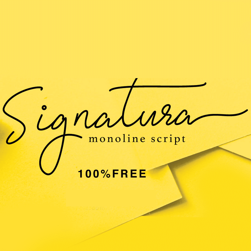 Amazing Free Signature Fonts