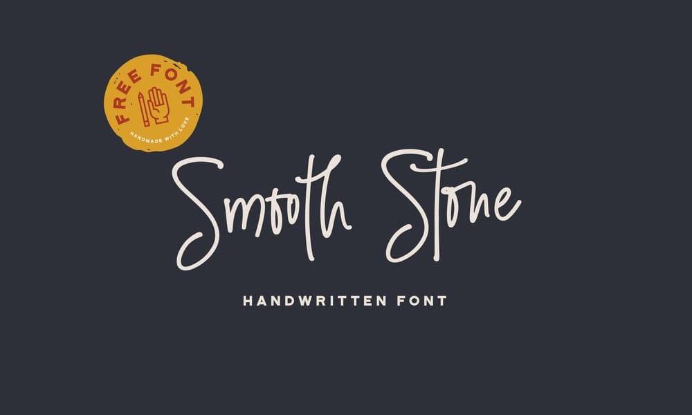 Amazing Free Signature Fonts 64 Smooth Stone Font