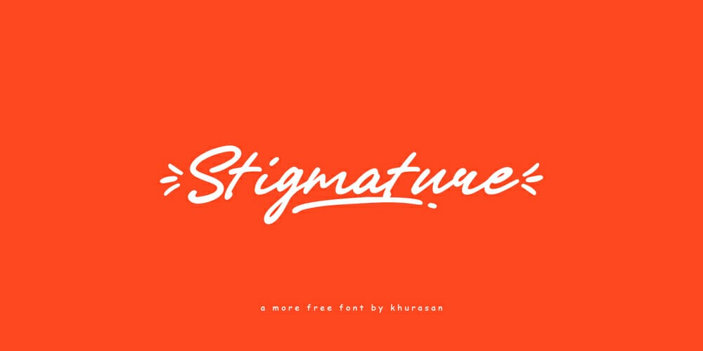 Amazing Free Signature Fonts 96 Stigmature Font