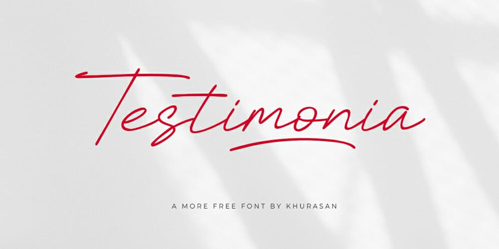 Amazing Free Signature Fonts 56 Testimonia Font