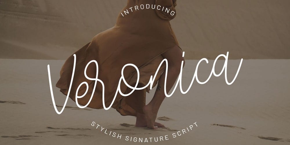 Amazing Free Signature Fonts 61 Veronica Signature Script