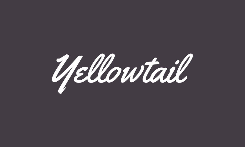 Amazing Free Signature Fonts 107 yellowtail