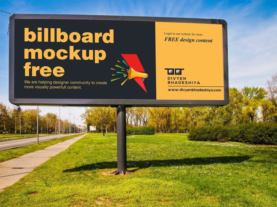 Billboard Mockup PSD 2 Billboard Mockup PSD