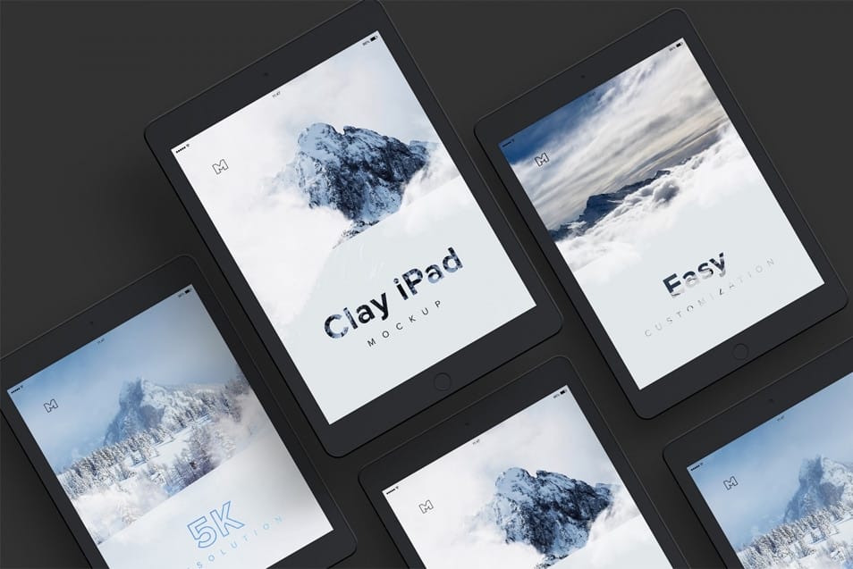 Clay iPad 9.7 Mockup 2 Clay iPad 9.7 Mockup