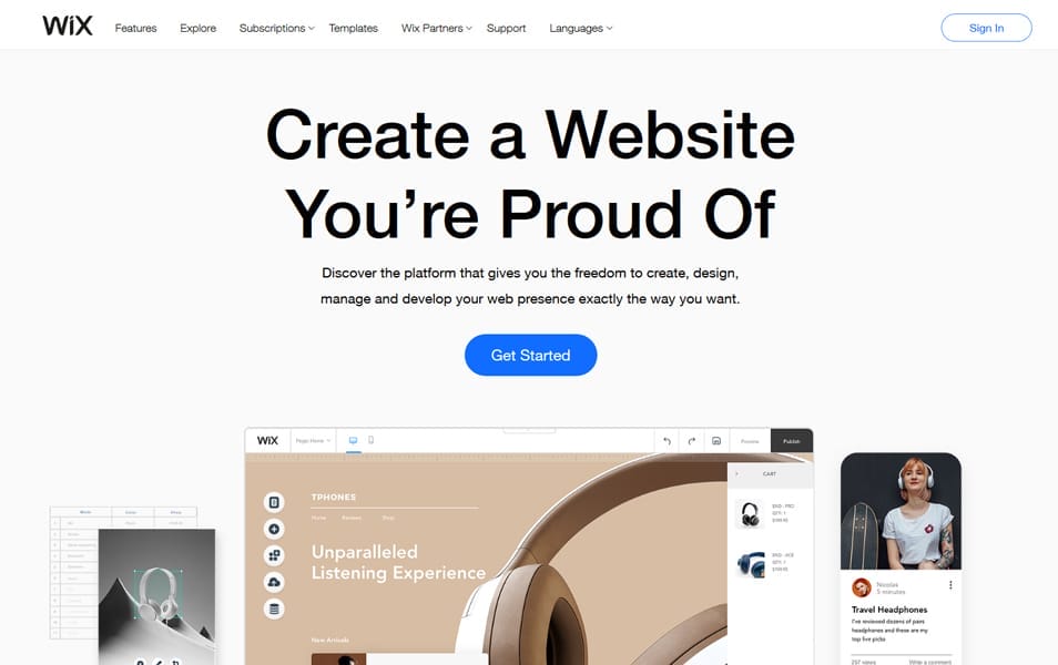 25+ Best Portfolio Website Builders 2021 3 Wix