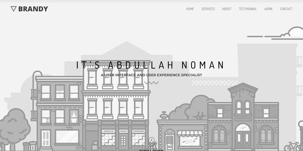 20+ Free HTML Resume Templates 2025 93 Brandy Portfolio Responsive Bootstrap Template