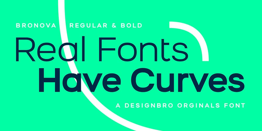 200+ Great Free Fonts for Designers 197 Bronova Font