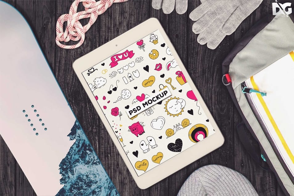 Free iPad UI Mockup 2 Free iPad UI Mockup