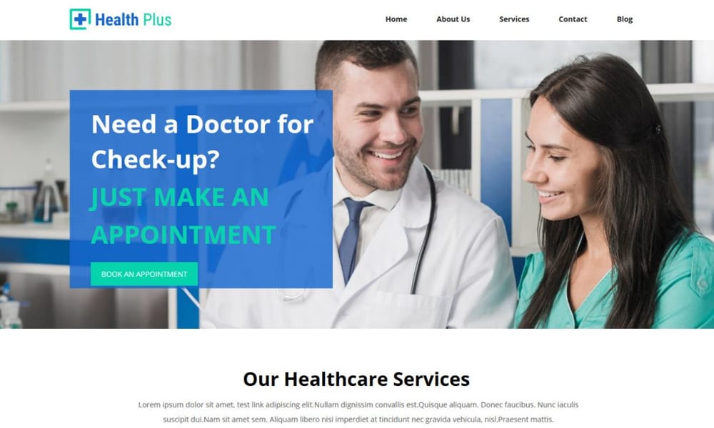 300+ Best Free Responsive Blogger Templates 2025 405 Health-Plus