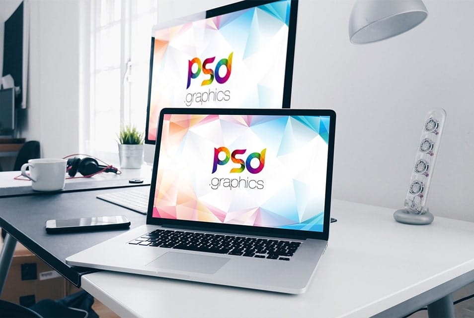 MacBook and iMac Screen Mockup 2 MacBook and iMac Screen Mockup