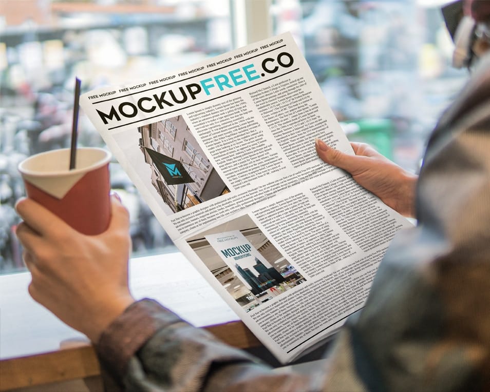 Newspaper Free PSD Mockup 2 Newspaper Free PSD Mockup
