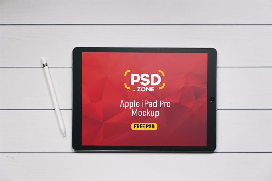Apple iPad Pro Mockup Free PSD 2 Apple iPad Pro Mockup Free PSD