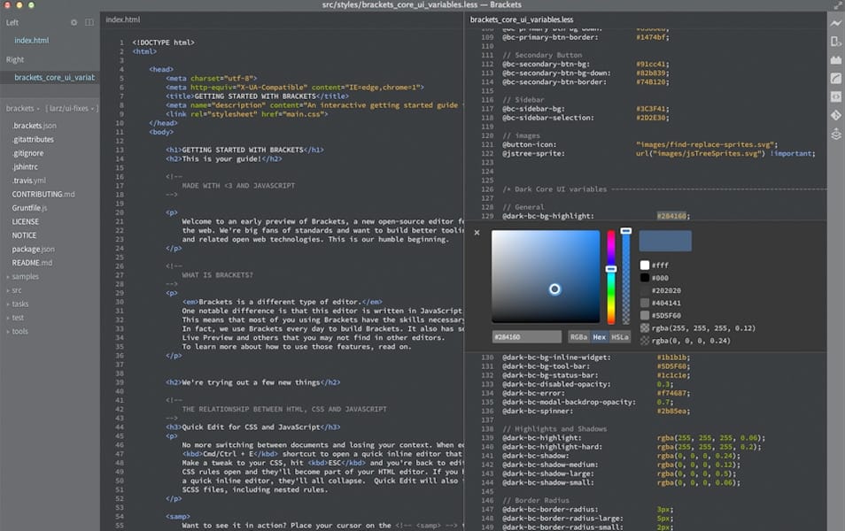 Best Free Code Editors For Developers 2 Brackets