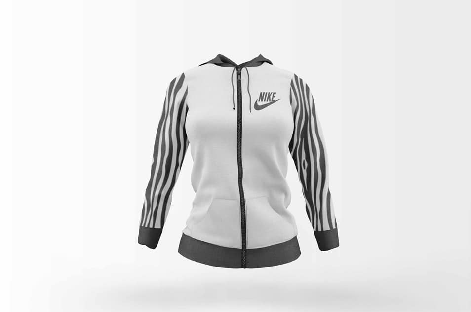 Free White Girl Jacket Design Mockup 2 Free White Girl Jacket Design Mockup