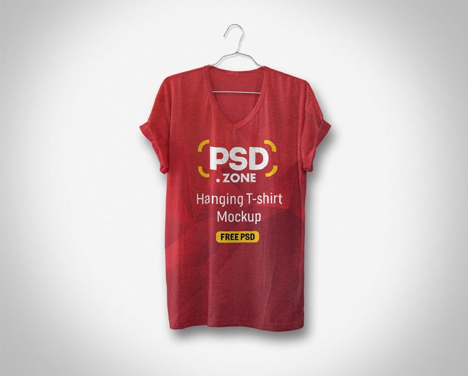Hanging T-Shirt Mockup PSD 2 Hanging T-Shirt Mockup PSD