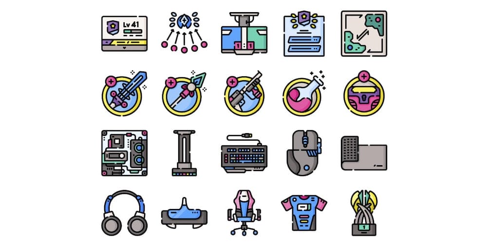 Latest Collection of Free SVG Icons & Illustrations 260 Esports Icons