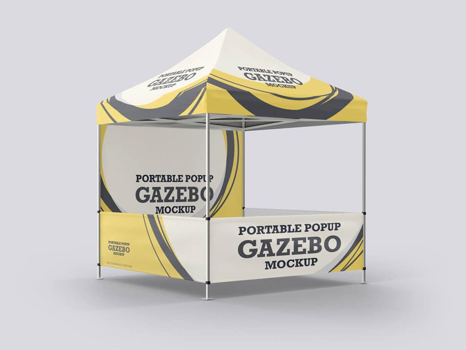 Portable Popup Gazebo Mockup 2 Portable Popup Gazebo Mockup
