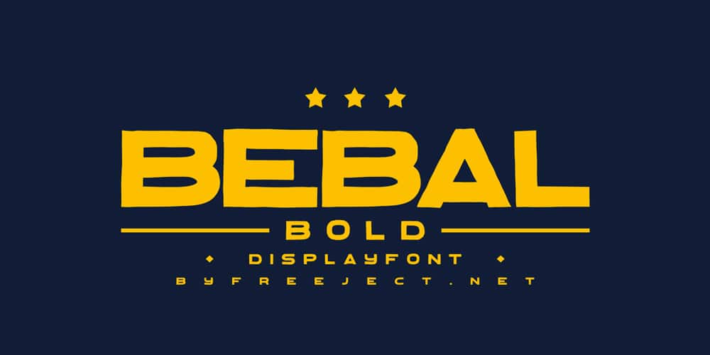 Bebal Bold Font