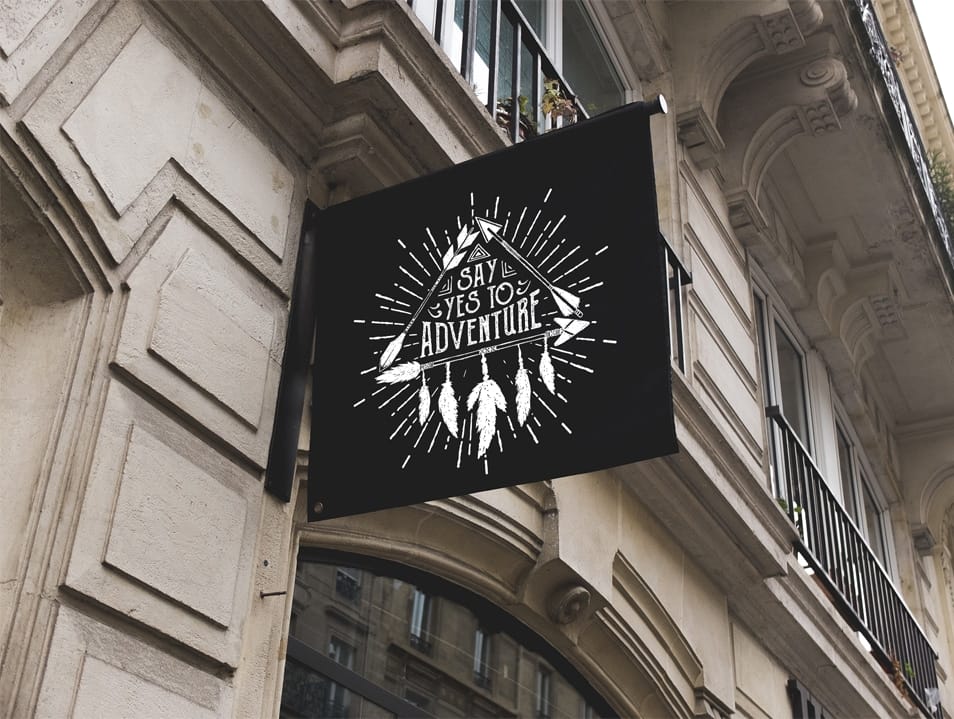 Free 5 Star Hotel Sign Mockup 2 Free 5 Star Hotel Sign Mockup