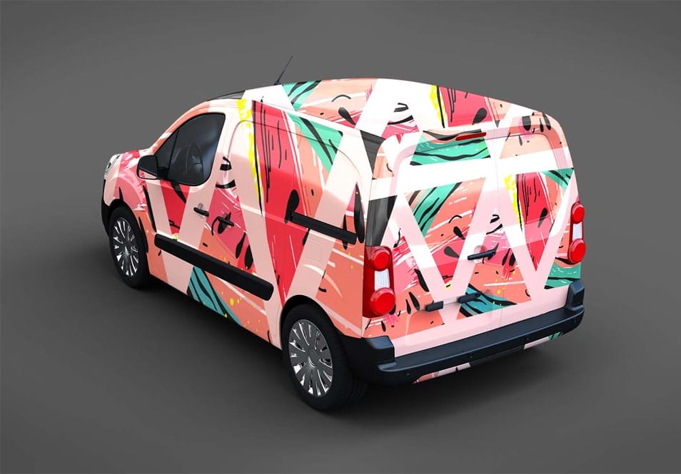 Free Premium Van Mockup PSD 2 Free Premium Van Mockup PSD