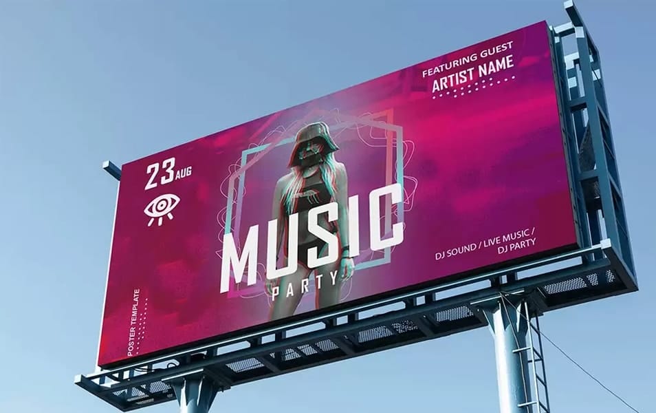 Billboard Music Mockup 2 Billboard Music Mockup