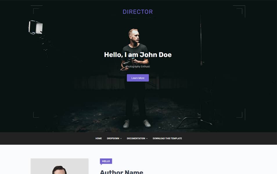 Director Responsive Blogger Template