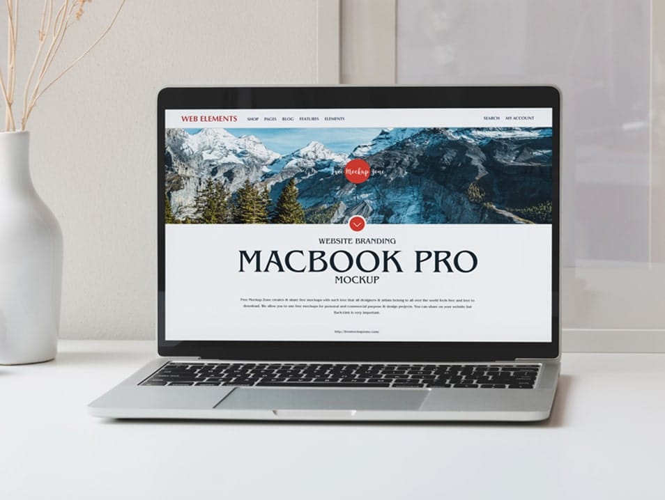 Free Website Branding MacBook Pro Mockup 2 Free Website Branding MacBook Pro Mockup