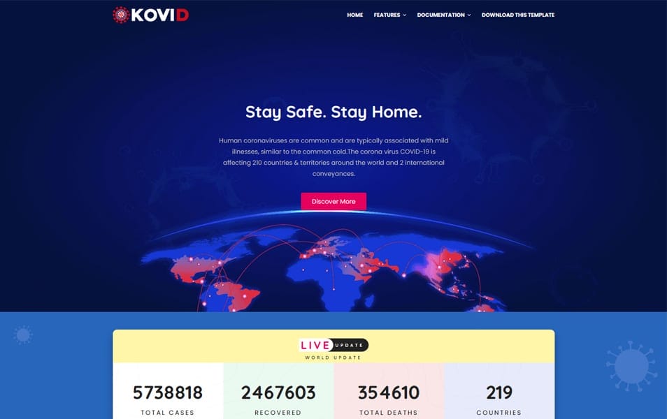 Kovid Responsive Blogger Template