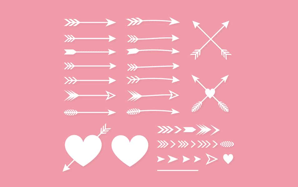 Archer Arrows Photoshop Shapes