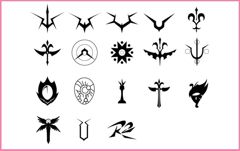 The Huge Collection Of Photoshop Custom Shapes 19 Code Geass Symbol Set