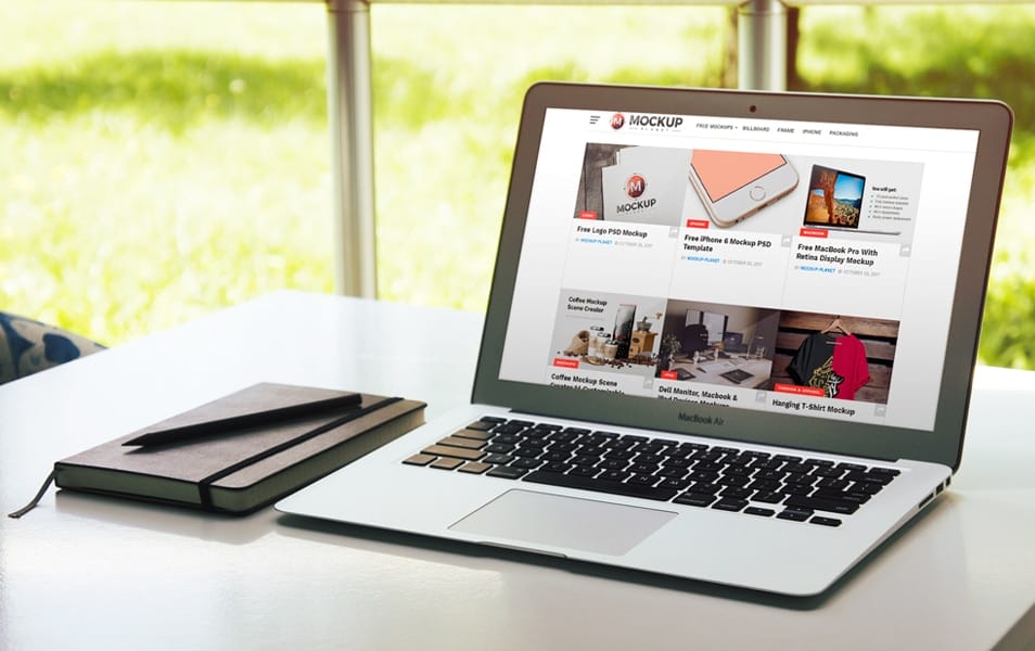 Free MacBook Air Mockup PSD 2 Free MacBook Air Mockup PSD