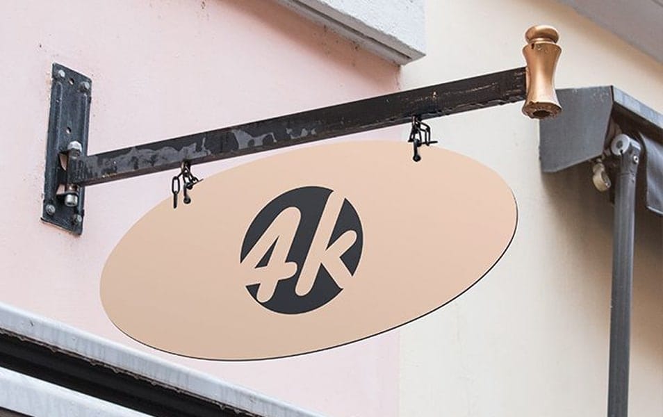 Free Shop Signboard MockUp 2 Free Shop Signboard MockUp