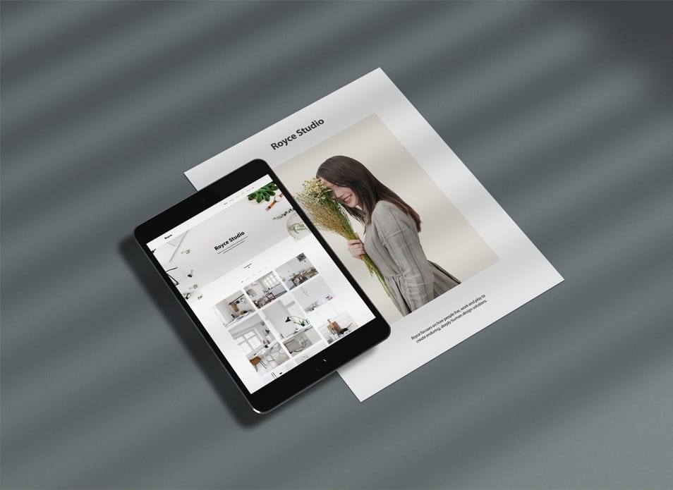 iPad with Paper PSD Mockup 2 iPad with Paper PSD Mockup