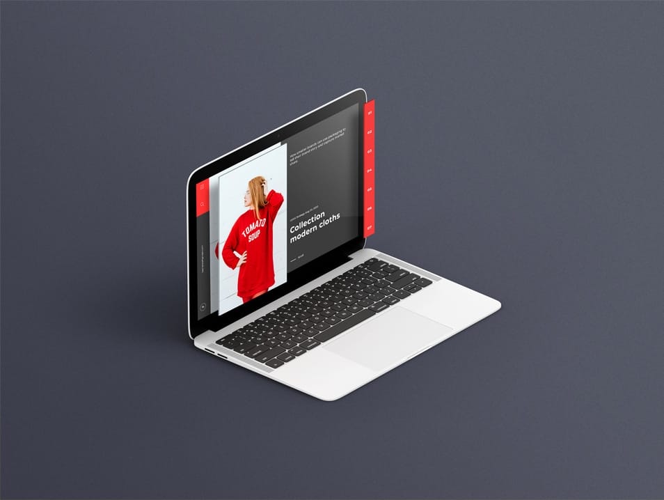 Isometric Macbook Mockup 2 Isometric Macbook Mockup
