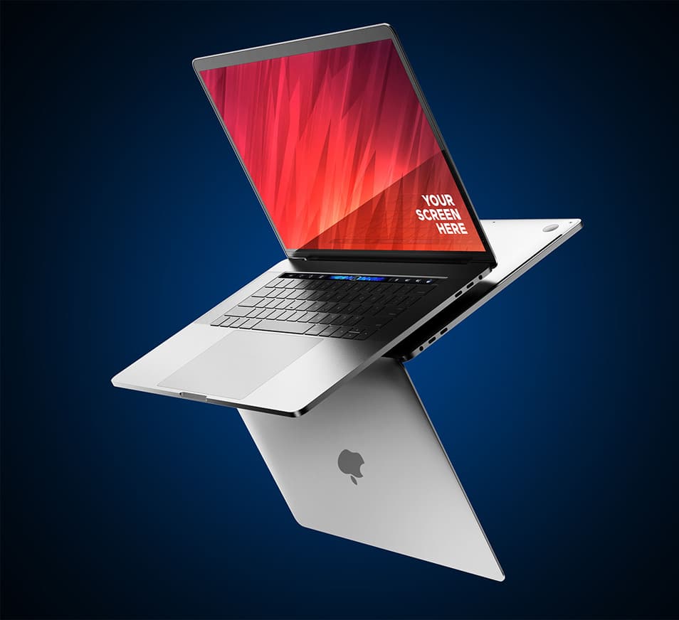 MacBook Pro 2020 PSD Mockup 2 MacBook Pro 2020 PSD Mockup