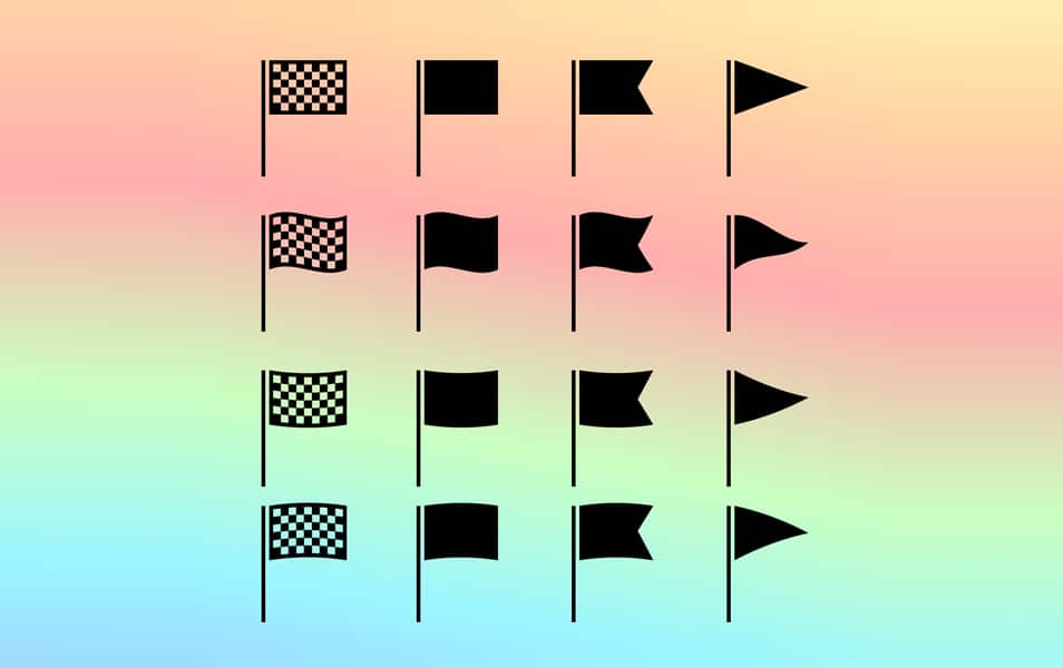 The Huge Collection Of Photoshop Custom Shapes 7 Map Flag Location Icons