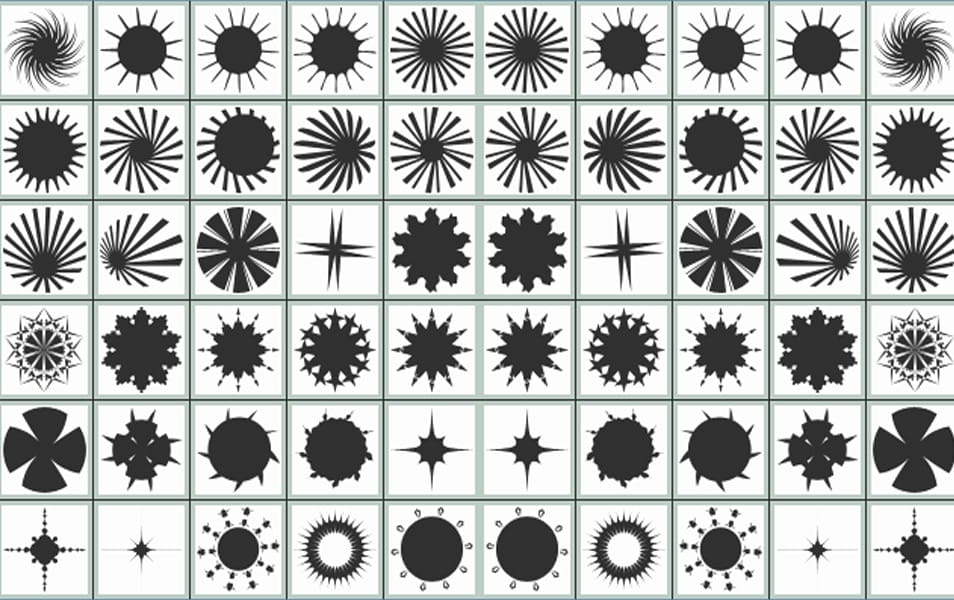 The Huge Collection Of Photoshop Custom Shapes 25 PS-CSH Stars V1.0