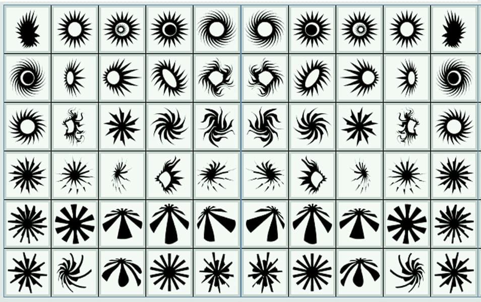 The Huge Collection Of Photoshop Custom Shapes 28 PS-CSH Stars V2.0