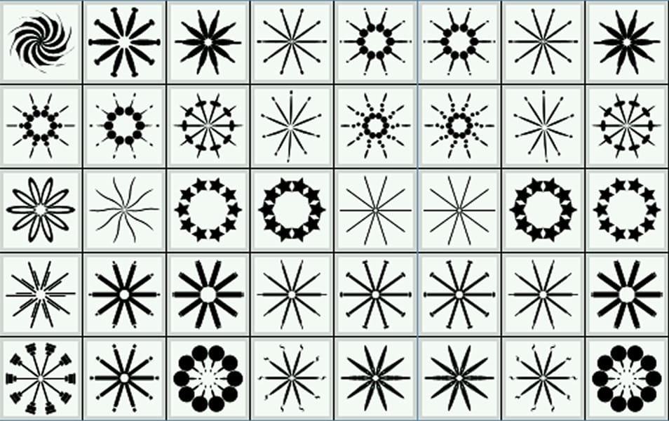 The Huge Collection Of Photoshop Custom Shapes 29 PS-CSH Stars V3.0