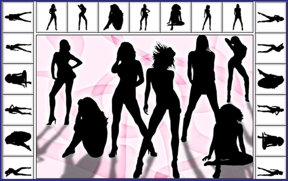 The Huge Collection Of Photoshop Custom Shapes 18 Photoshop Shapes - Hot babes